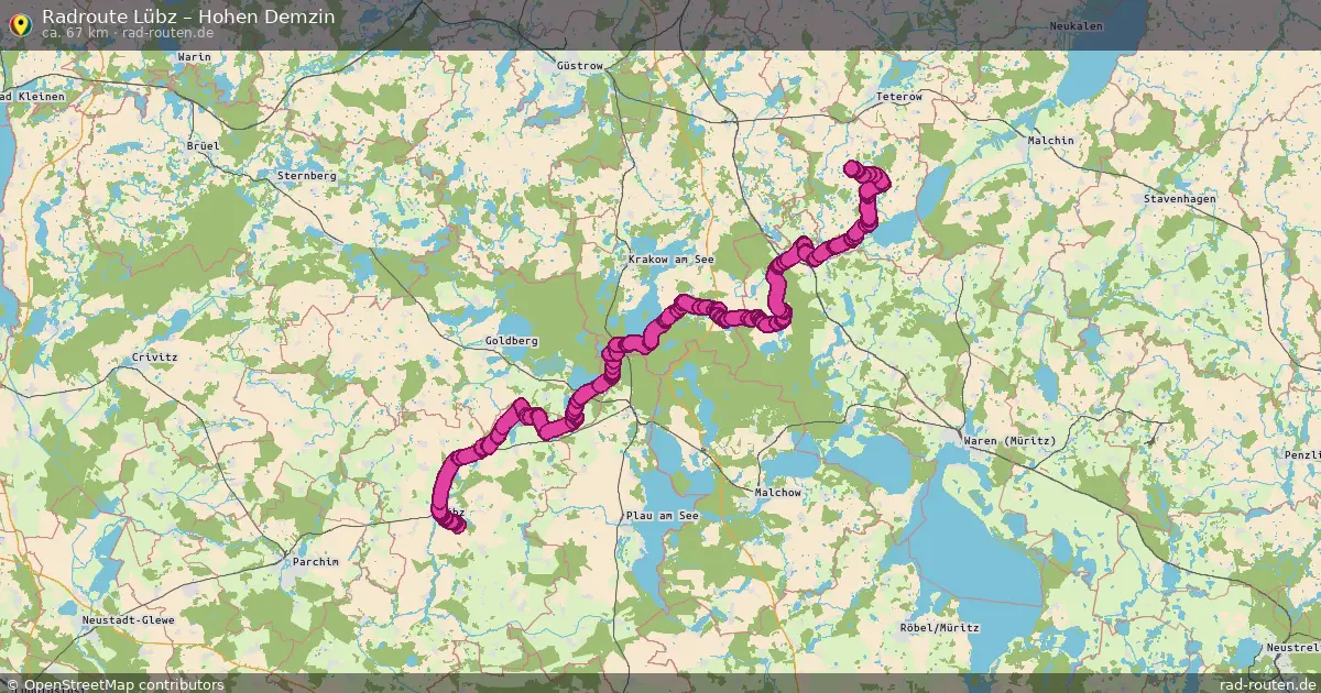Radtour Lübz – Hohen Demzin