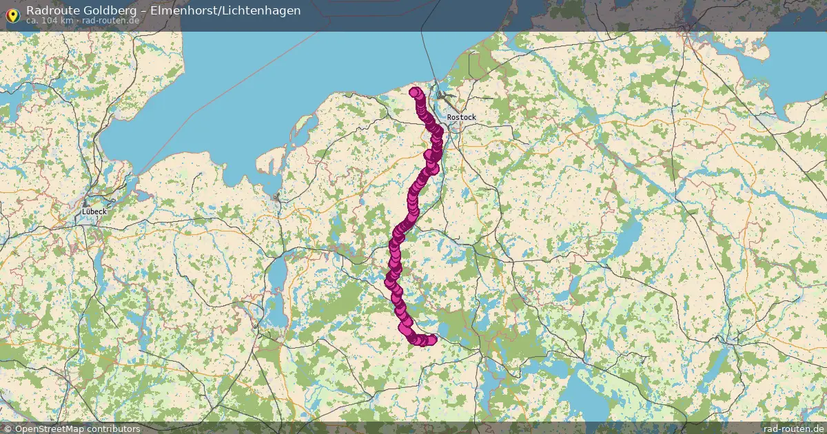 Radtour Goldberg – Elmenhorst Lichtenhagen