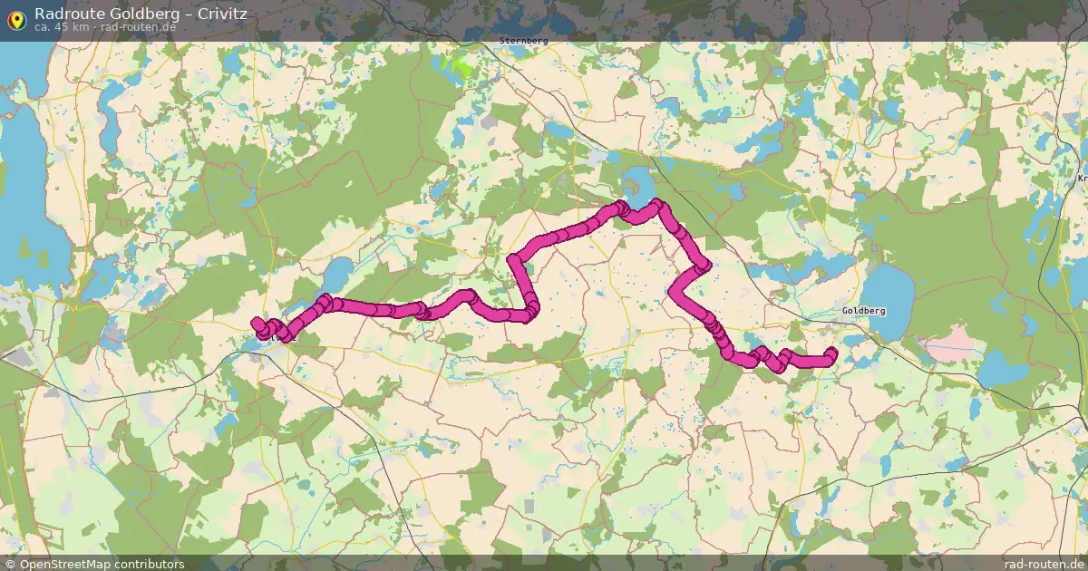 Radtour Goldberg – Crivitz