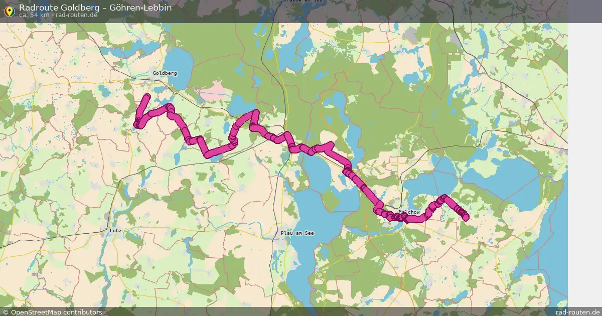 Radtour Goldberg – Göhren-Lebbin