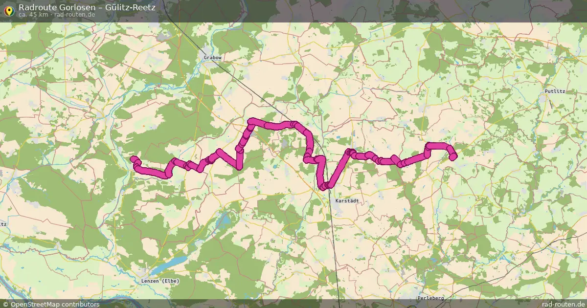 Radtour Gorlosen – Gülitz-Reetz