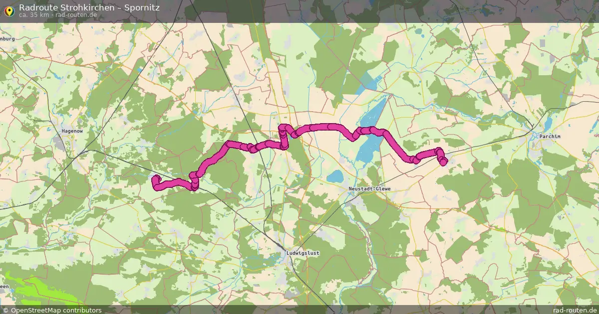 Fahrradroute Strohkirchen – Spornitz