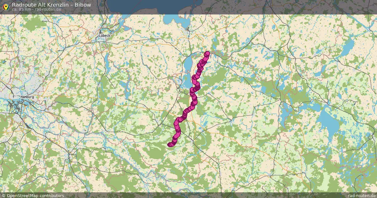 Fahrradroute Alt Krenzlin – Bibow