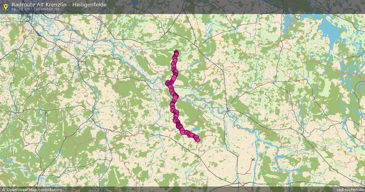 Fahrradroute Alt Krenzlin – Heiligenfelde