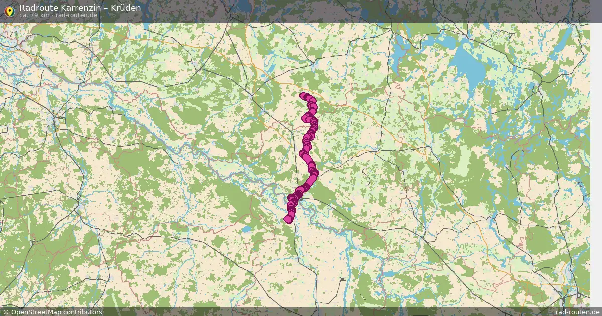 Radtour Karrenzin – Krüden