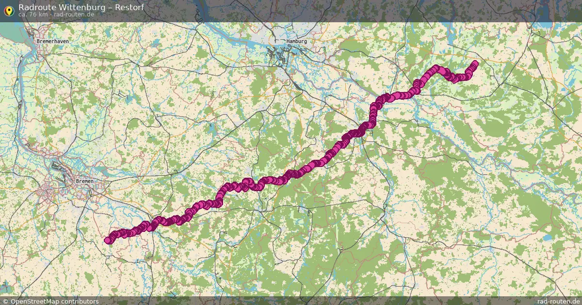 Fahrradroute Wittenburg – Ehem. Samtgemeinde Bevensen