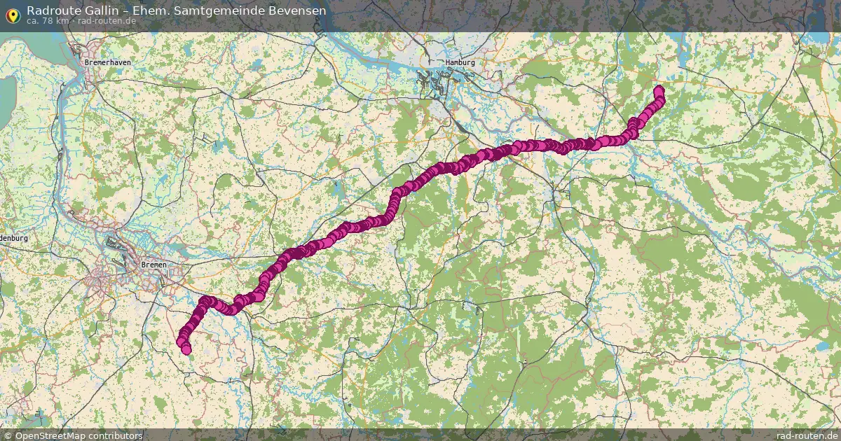 Radtour Gallin – Ehem. Samtgemeinde Bevensen