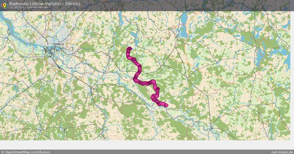 Fahrradroute Lüttow-Valluhn – Dömitz