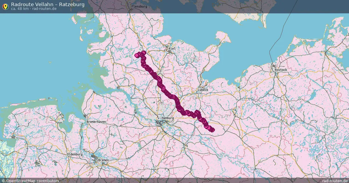 Fahrradroute Vellahn – Fuhlenhagen