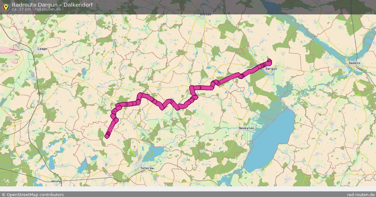 Radtour Dargun – Dalkendorf