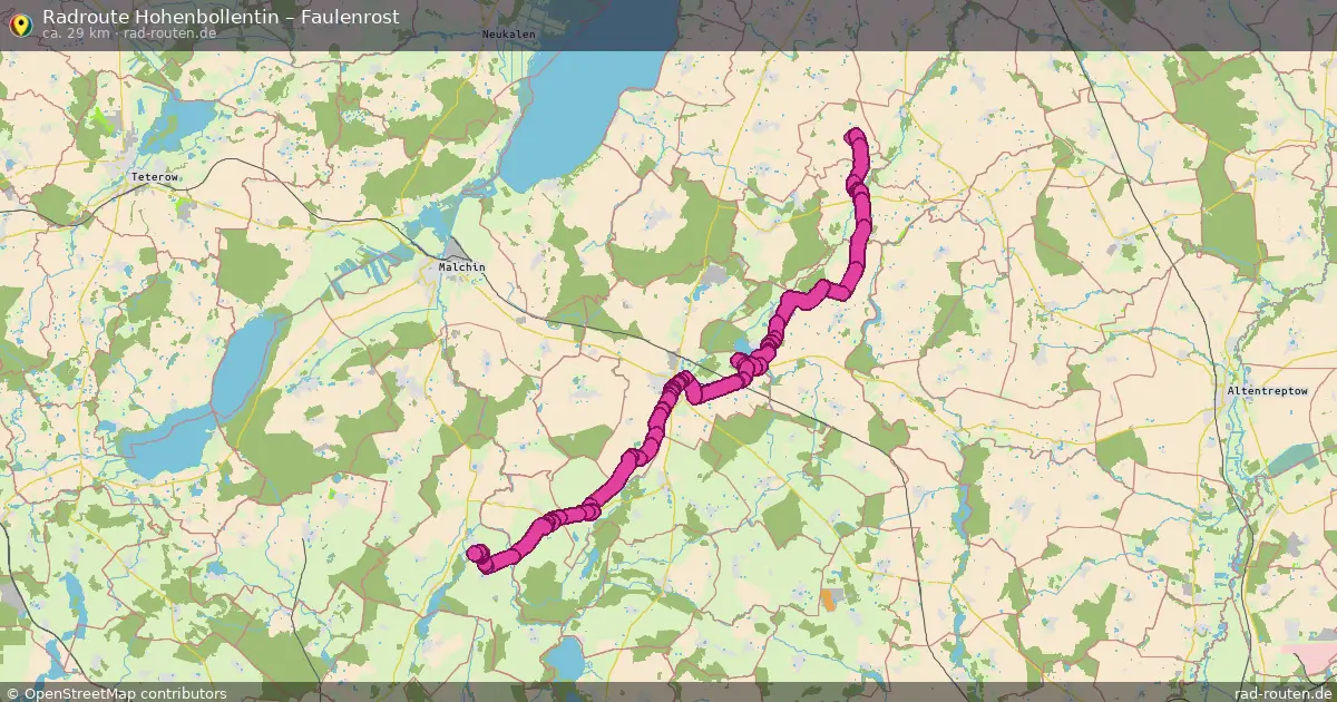 Radtour Hohenbollentin – Faulenrost