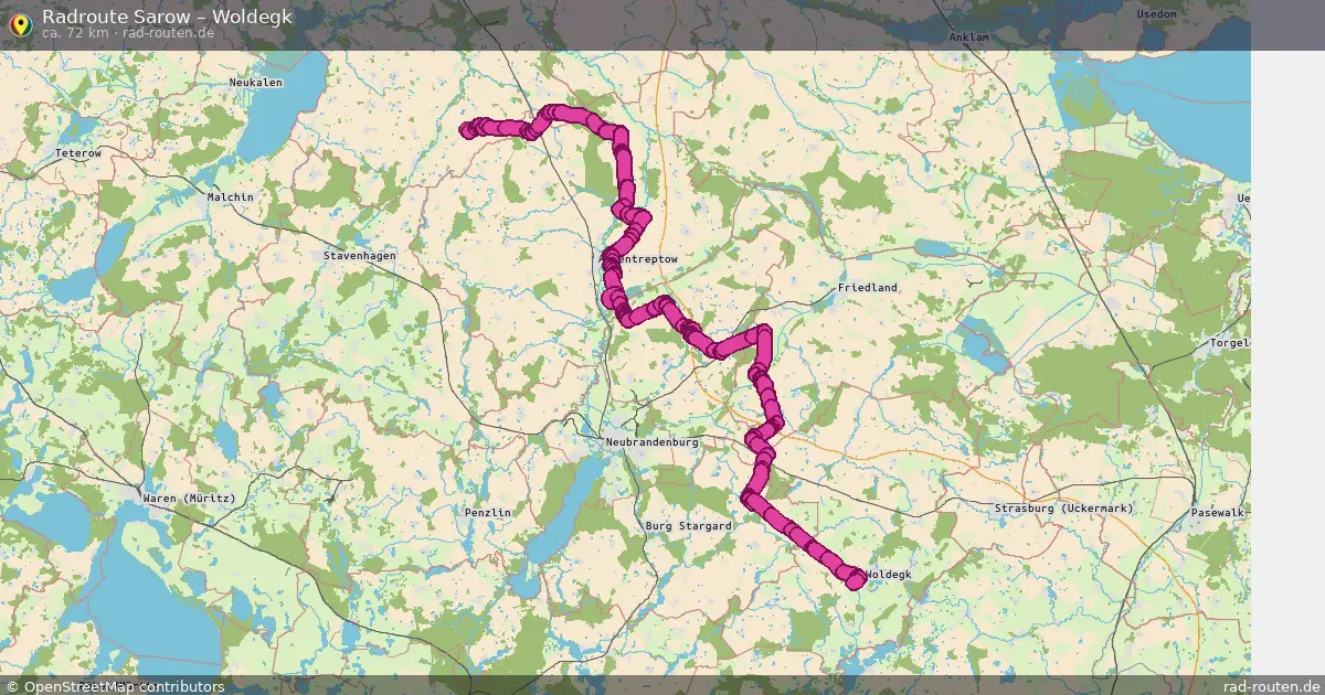 Radtour Sarow – Woldegk