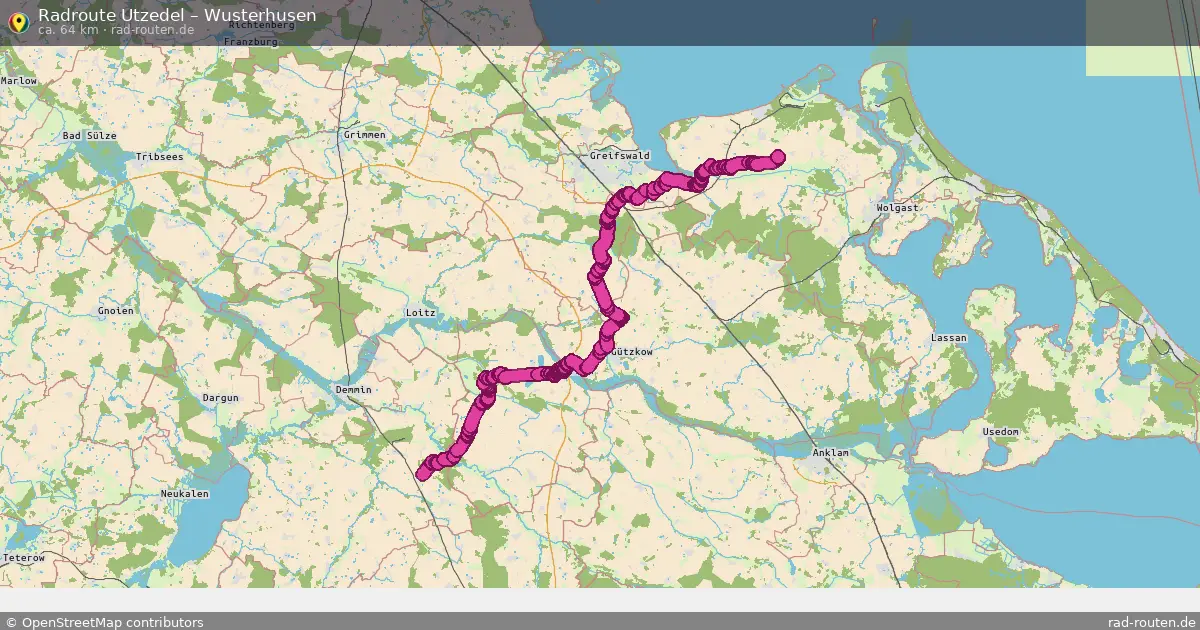 Radtour Utzedel – Wusterhusen
