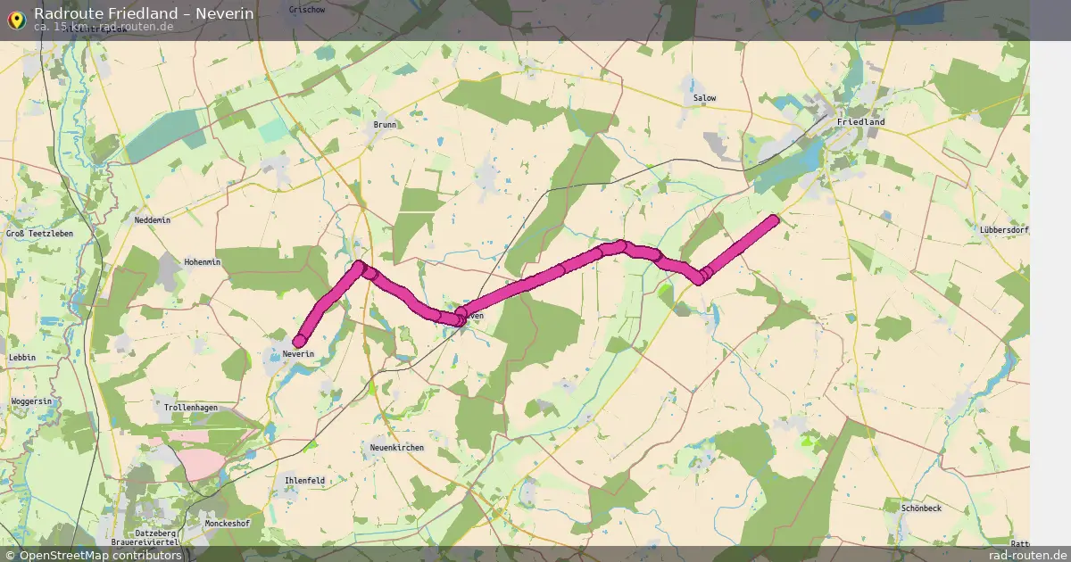 Radtour Friedland – Neverin