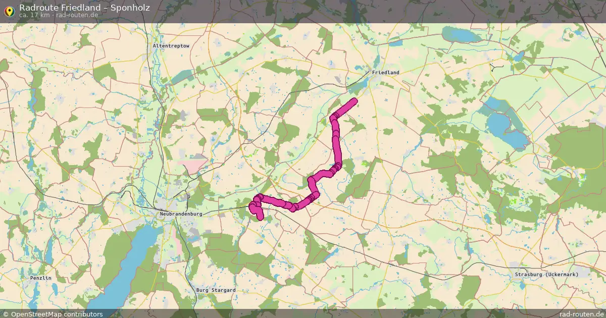 Radtour Friedland – Sponholz
