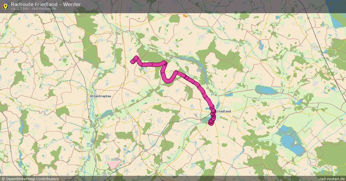Radtour Friedland – Werder