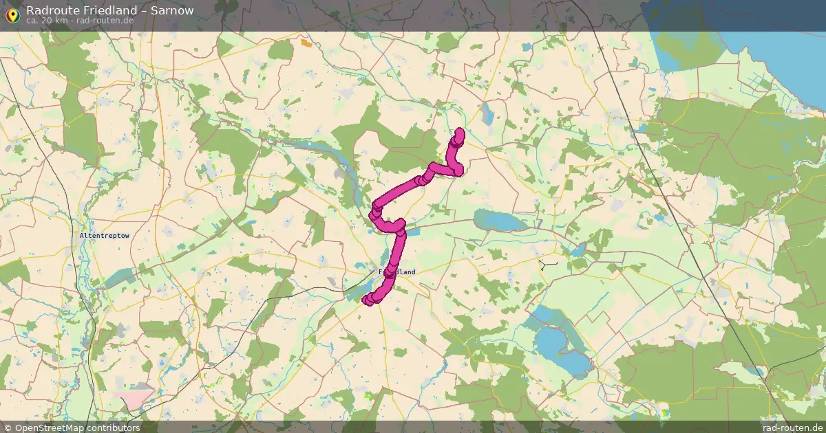 Radtour Friedland – Sarnow