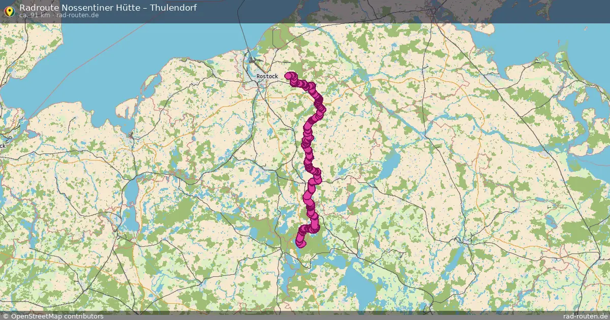 Radtour Nossentiner Hütte – Thulendorf