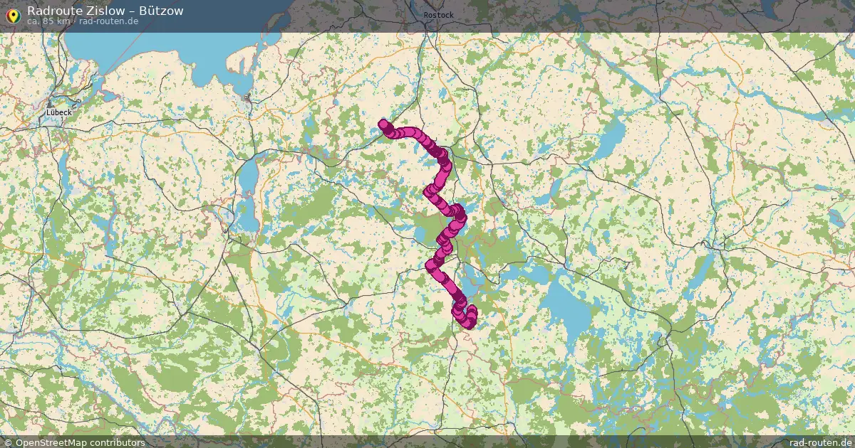 Radtour Zislow – Bützow