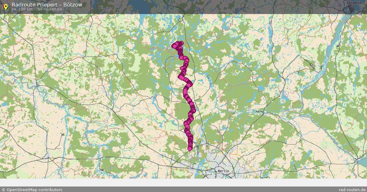Fahrradroute Priepert – Bötzow