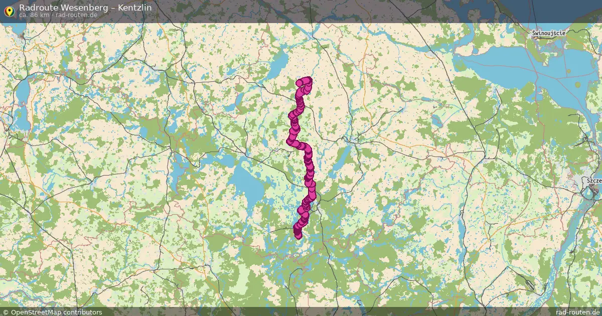 Radtour Wesenberg – Kentzlin