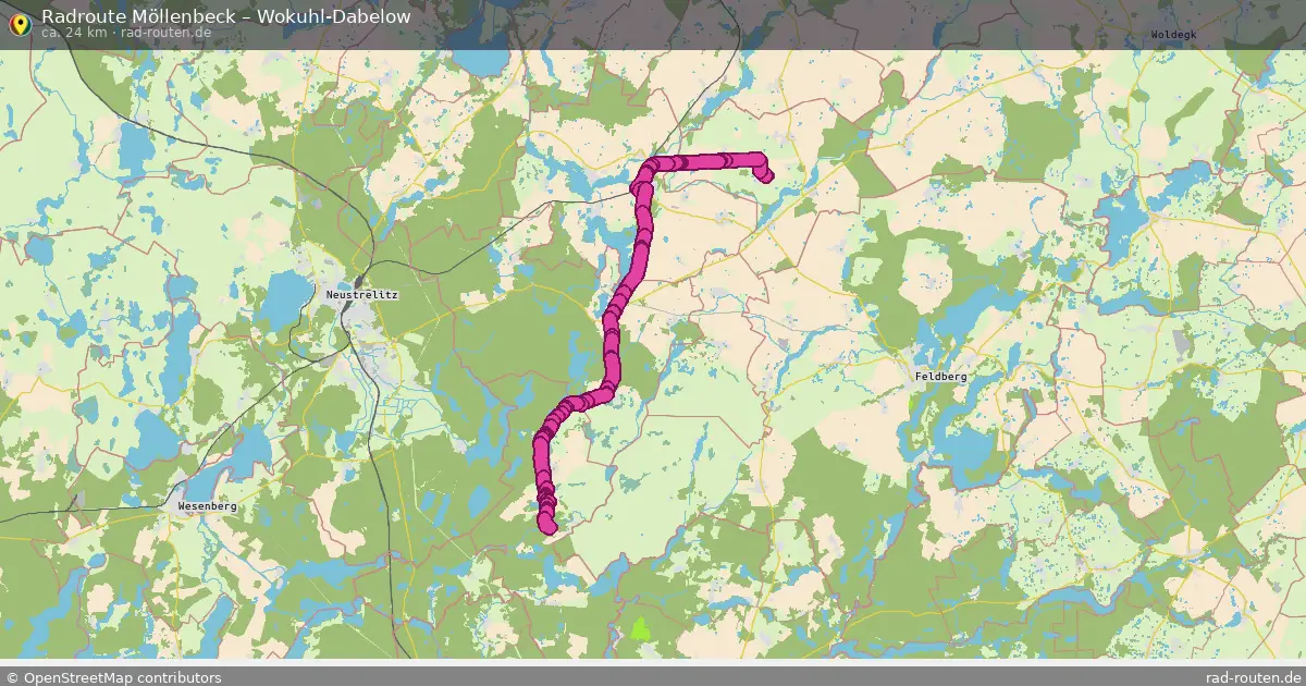 Radtour Möllenbeck – Wokuhl-Dabelow