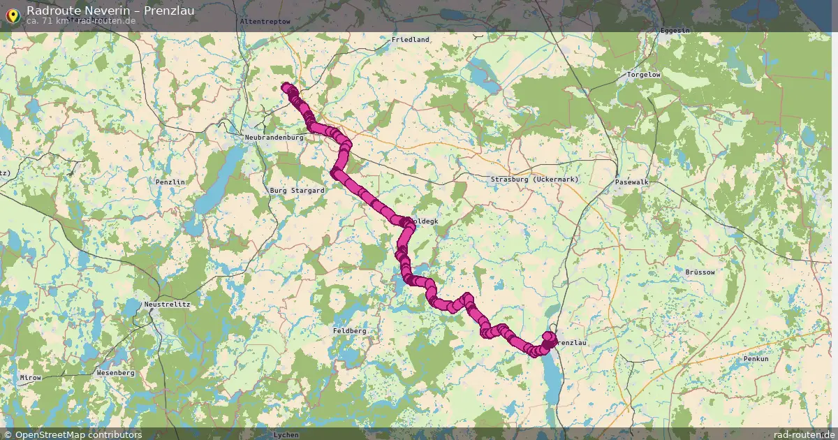 Radtour Neverin – Prenzlau