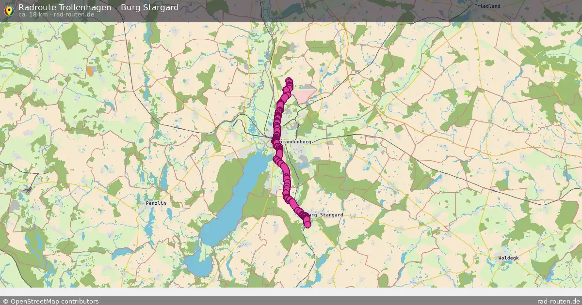 Radtour Trollenhagen – Burg Stargard
