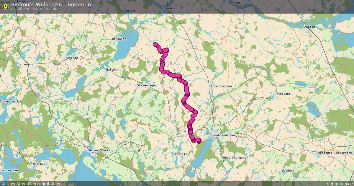 Radtour Wulkenzin – Borrentin