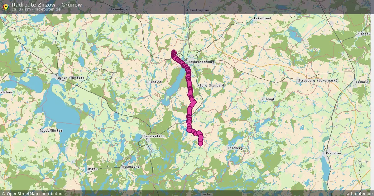 Radtour Zirzow – Grünow