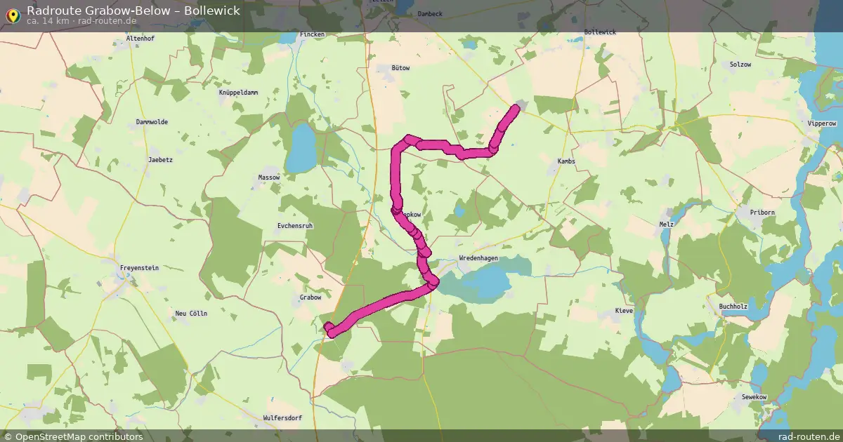 Radtour Grabow-Below – Bollewick