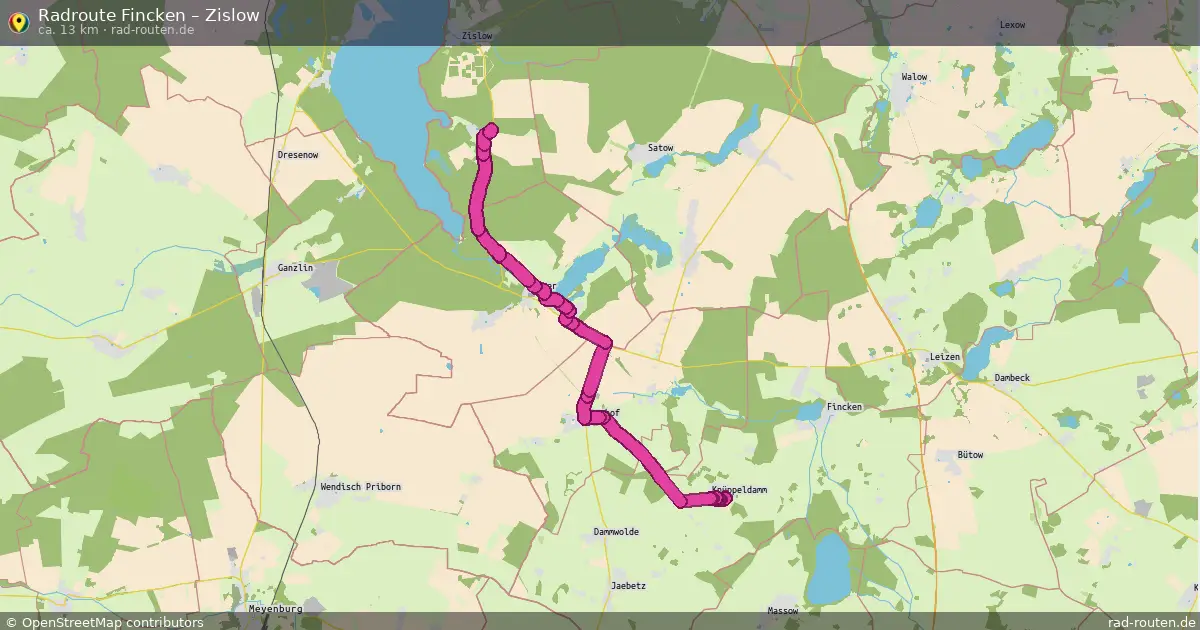 Radtour Fincken – Zislow