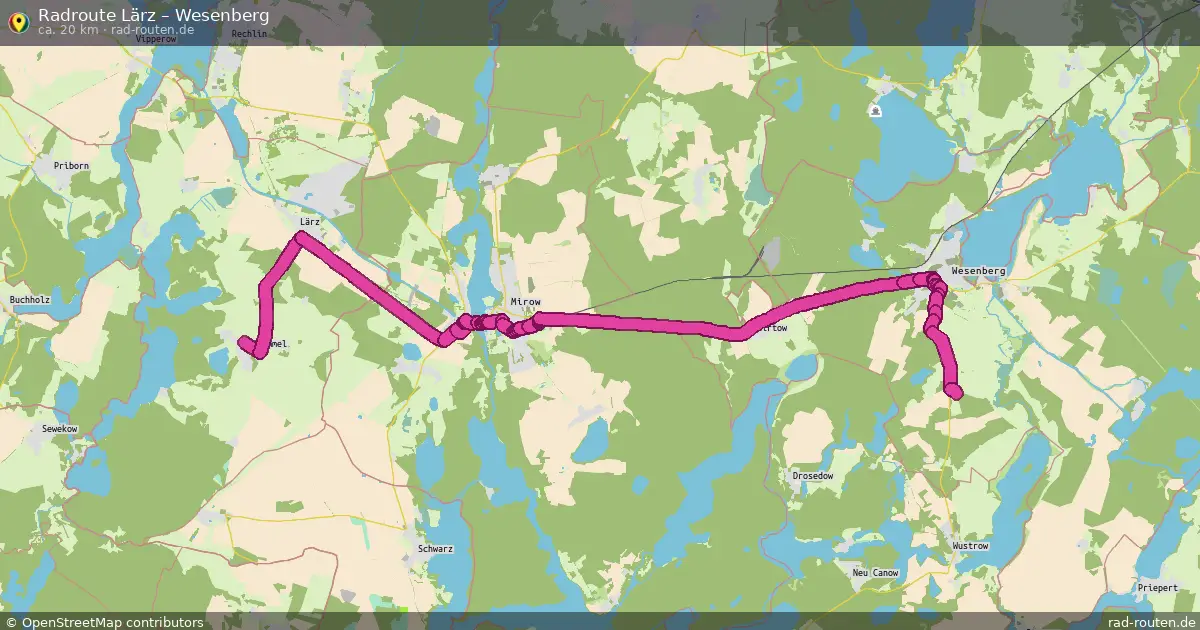 Radtour Lärz – Wesenberg