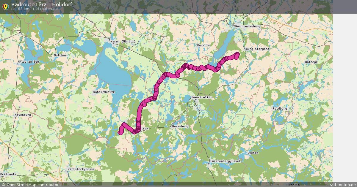 Fahrradroute Lärz – Holldorf