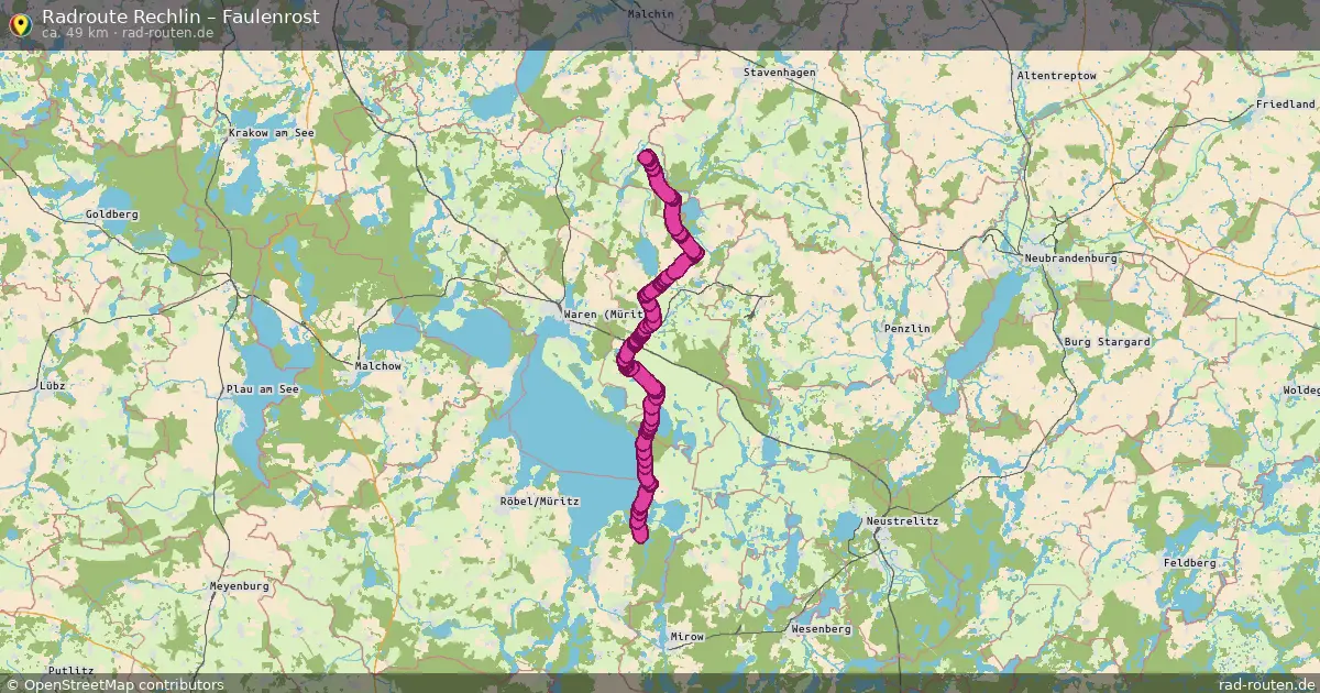 Radtour Rechlin – Faulenrost