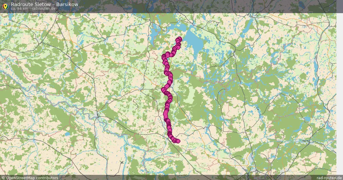 Radtour Sietow – Barsikow
