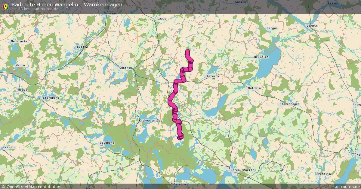 Radtour Hohen Wangelin – Warnkenhagen