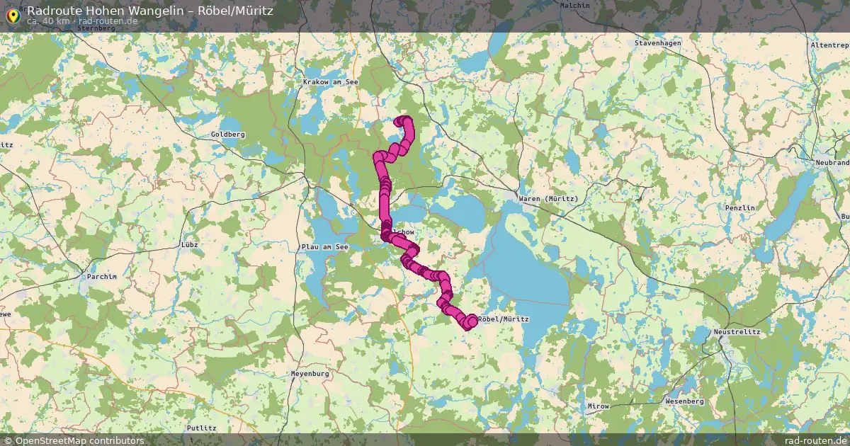 Radtour Hohen Wangelin – Röbel Müritz