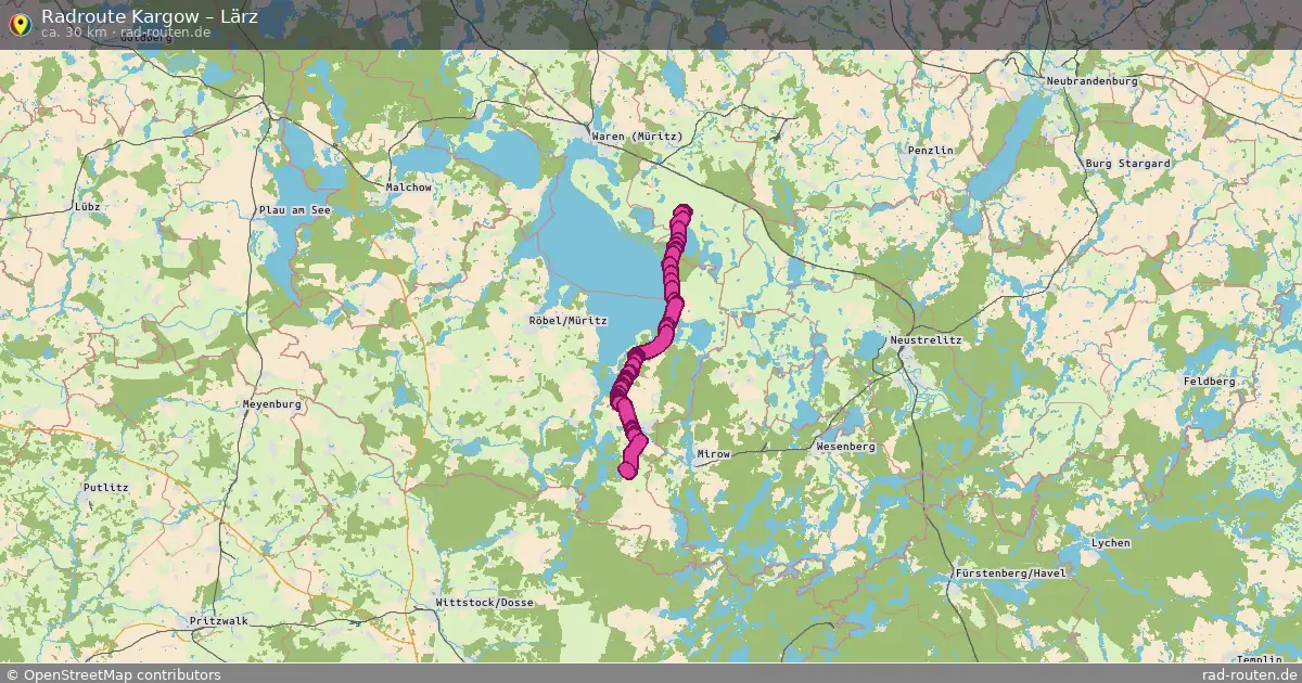 Radtour Kargow – Lärz