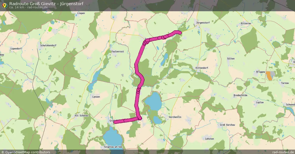 Radtour Groß Gievitz – Jürgenstorf