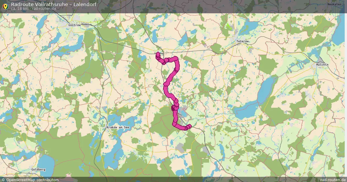 Radtour Vollrathsruhe – Lalendorf
