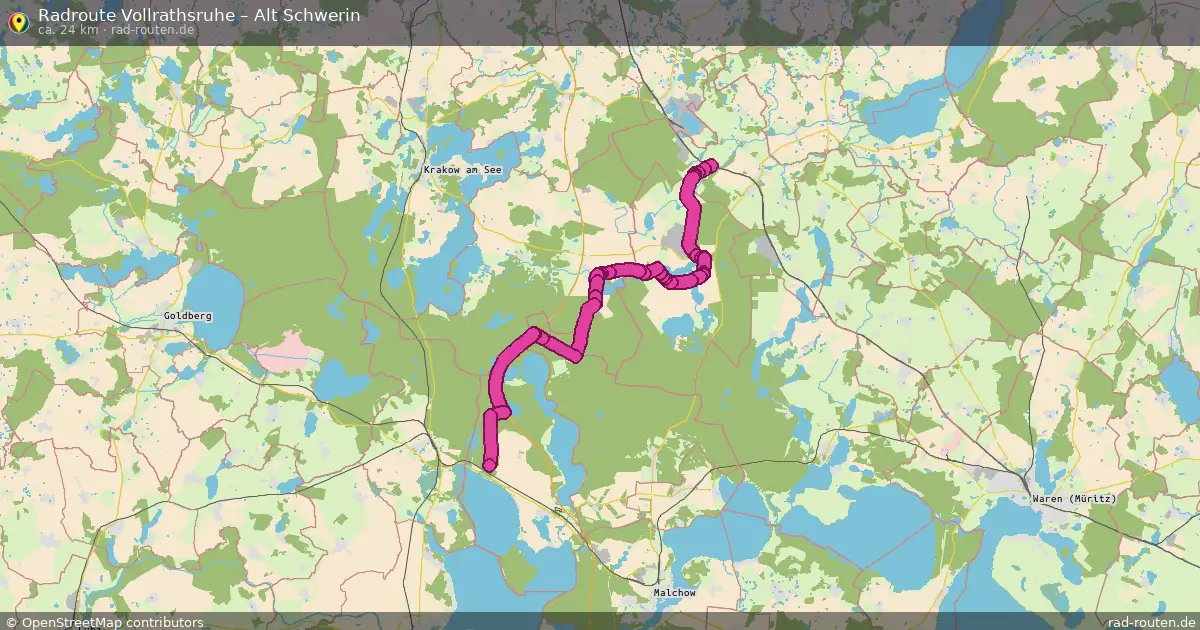Radtour Vollrathsruhe – Alt Schwerin