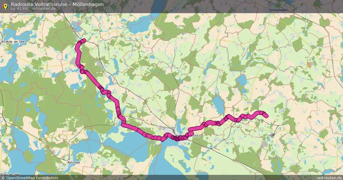 Radtour Vollrathsruhe – Möllenhagen