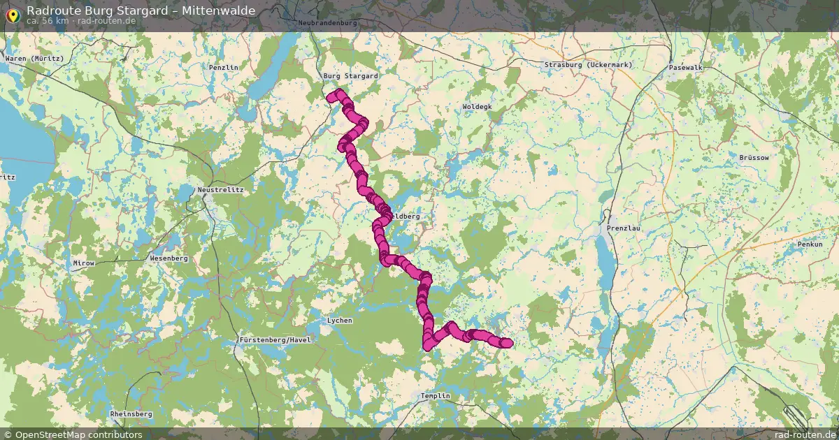 Radtour Burg Stargard – Mittenwalde