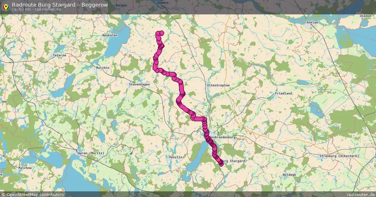 Radtour Burg Stargard – Beggerow
