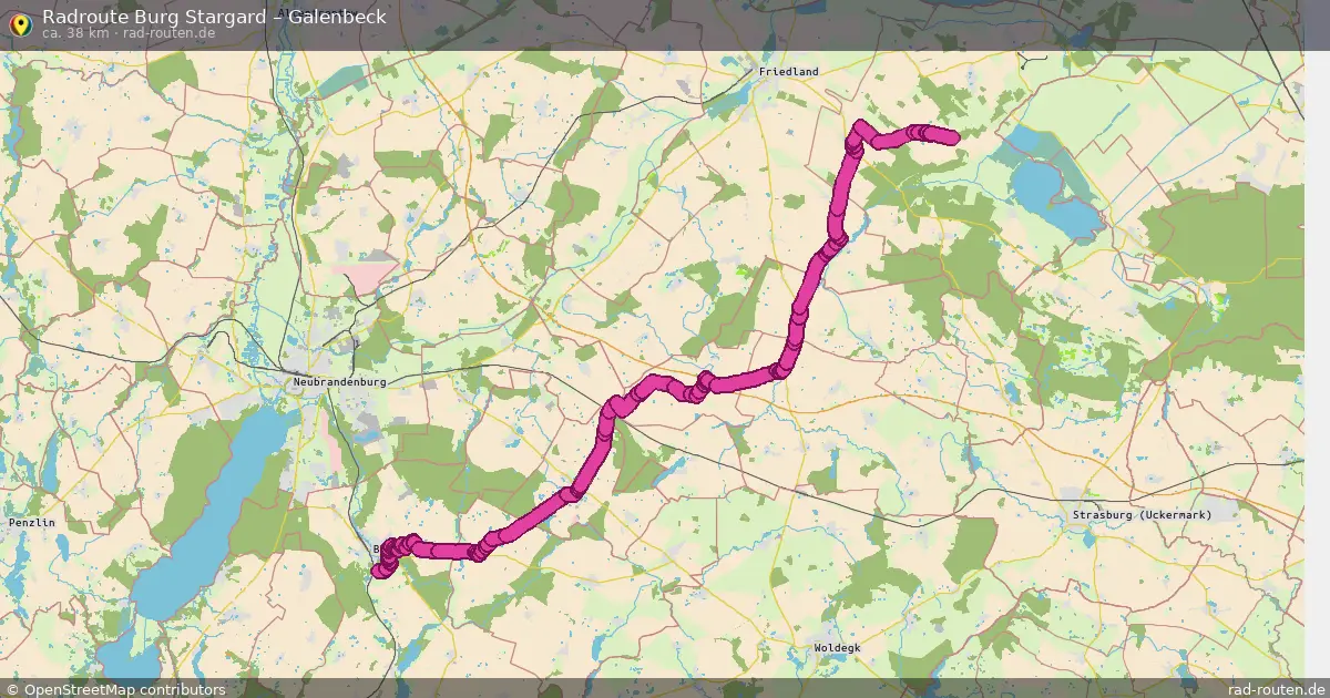 Radtour Burg Stargard – Galenbeck