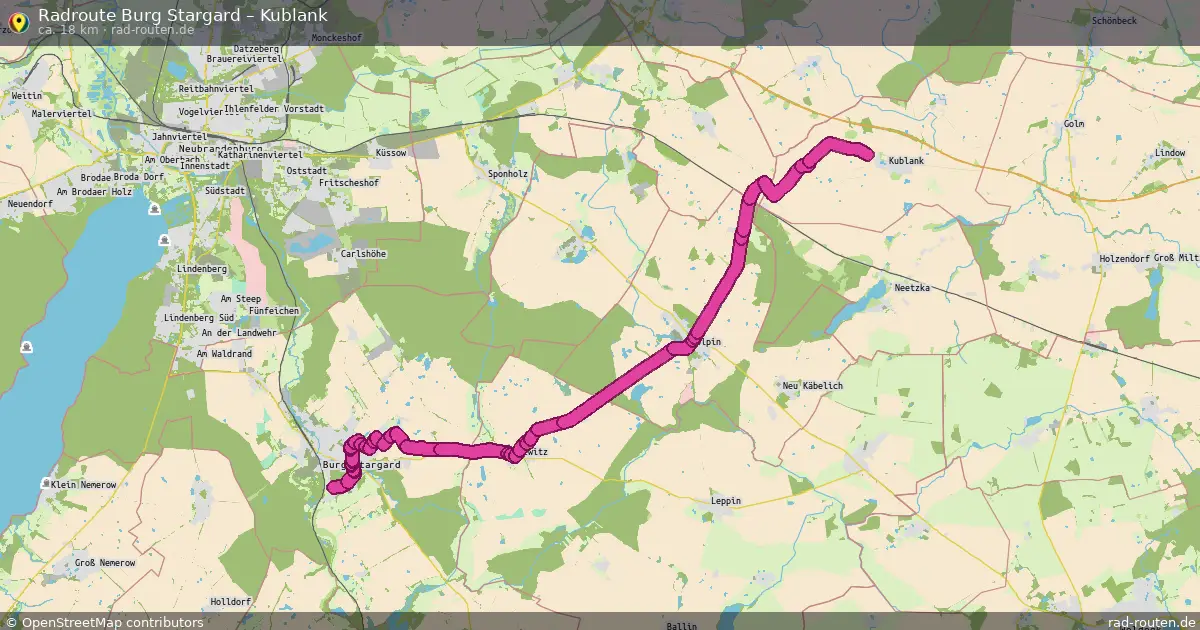 Radtour Burg Stargard – Kublank