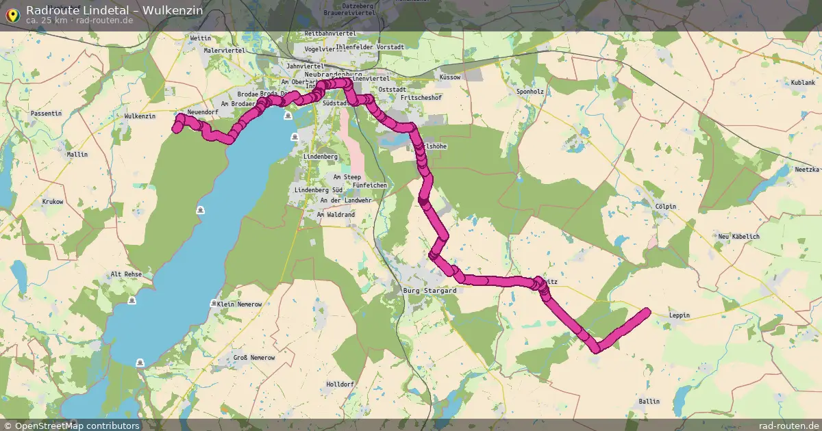 Radtour Lindetal – Wulkenzin