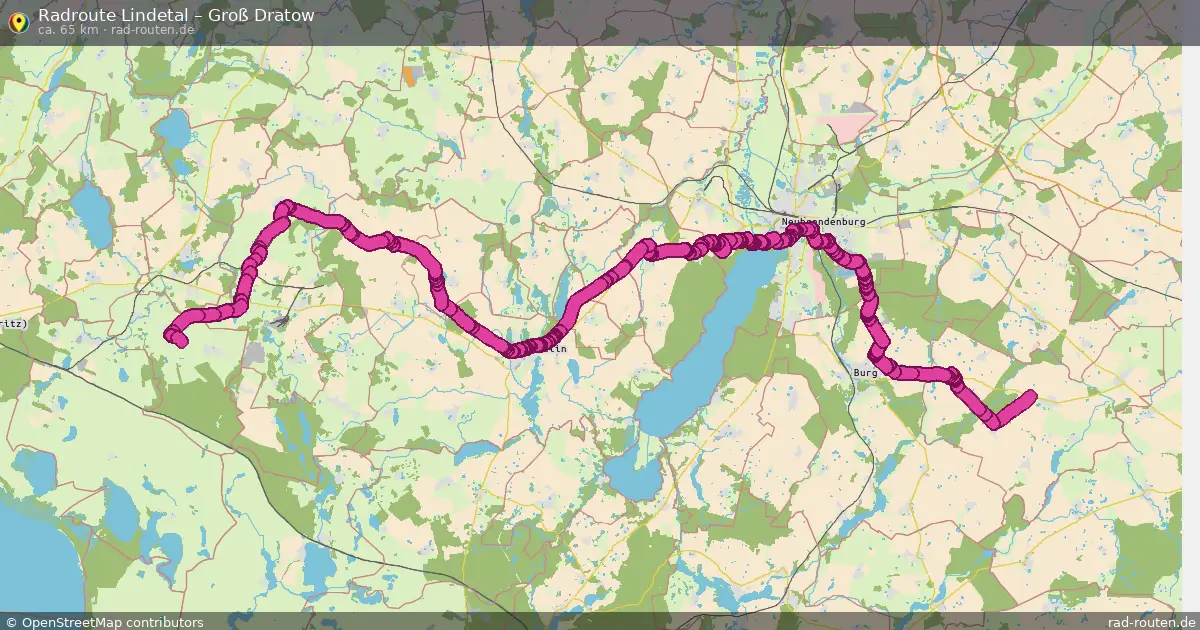 Radtour Lindetal – Groß Dratow