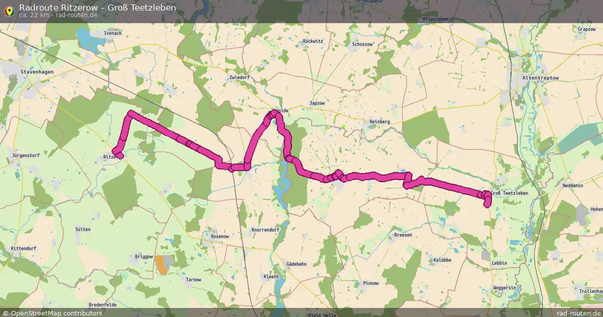 Radtour Ritzerow – Groß Teetzleben